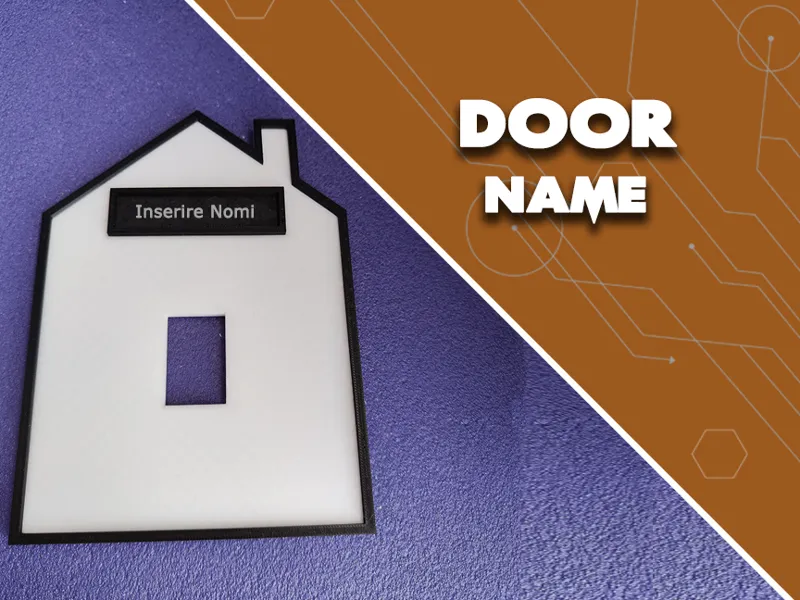 Door Name Plate with customizable text