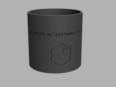 git commit -m "add water - fail" PLANT POT