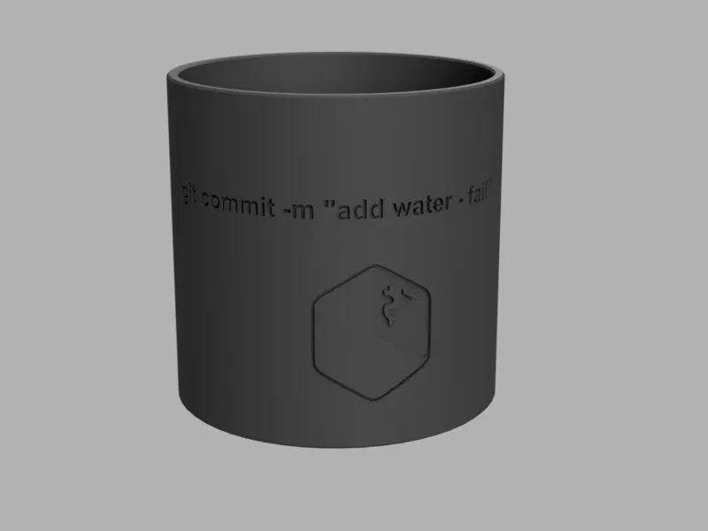 git commit -m "add water - fail" PLANT POT
