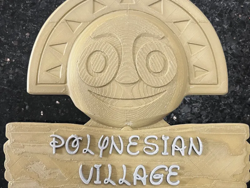 polynesian village sign