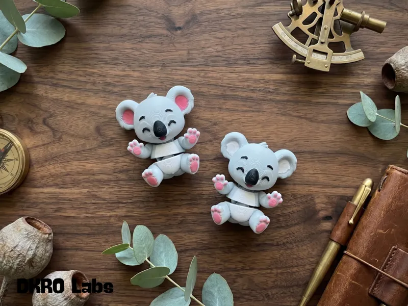 Articulated Koala Toy & Keychain - Tiny Guardians