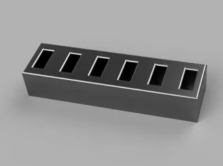 Under-Desk USB Flash Drive Holder – 6 Slots