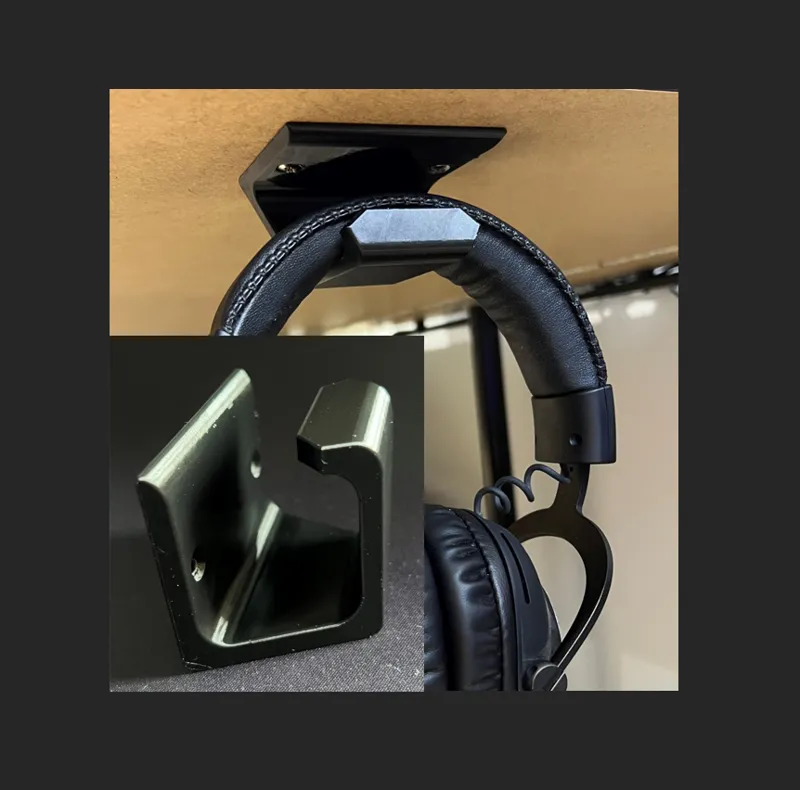 Logitech G PRO X Headphones under desk mount