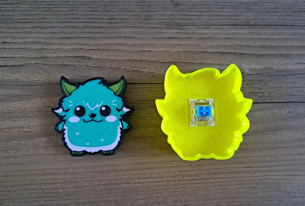 Cute kawaii monster fidget clicker toy - Free 3D Print Model - MakerWorld