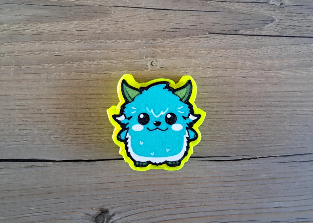 Cute kawaii monster fidget clicker toy - Free 3D Print Model - MakerWorld