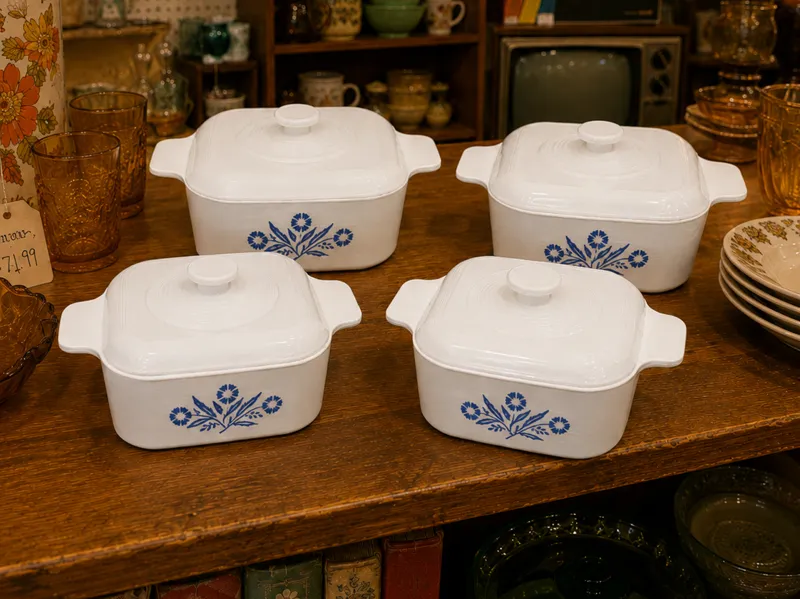 Vintage Corningware Casserole Dish Lids 