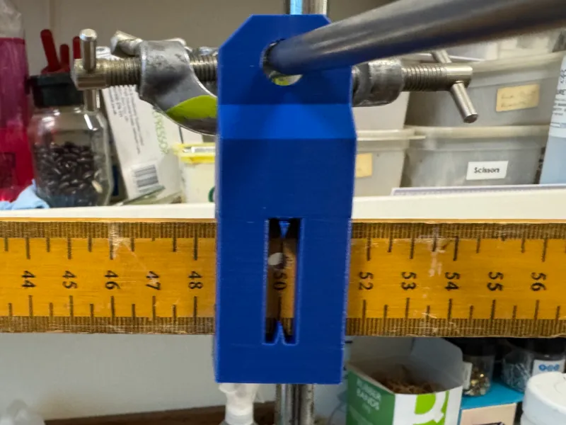 Metre ruler holder for moments practicals