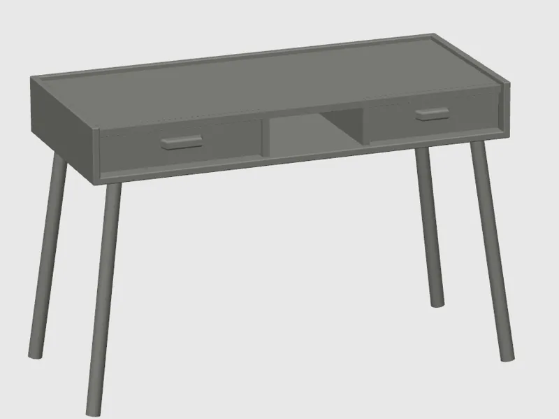 Miniature dollhouse desk