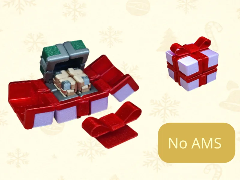 Infinite Christmas Gift Cube (No AMS)