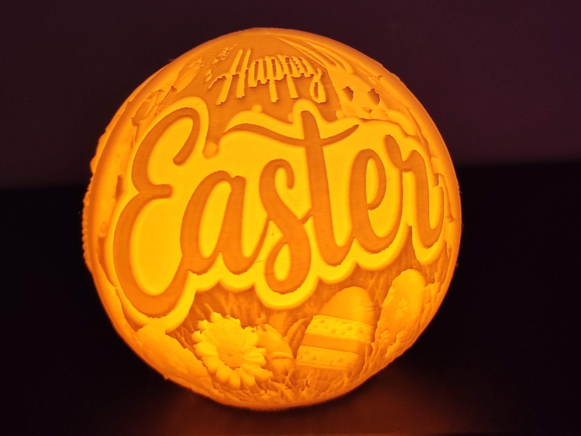Easter Litho Light Ball No2