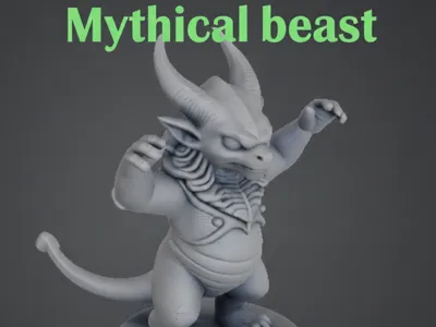 Mythical beast Statue