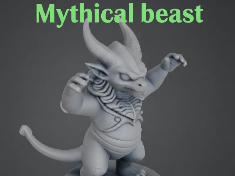 Mythical beast Statue
