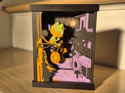 Parallax Art: Meowth At Night - No AMS