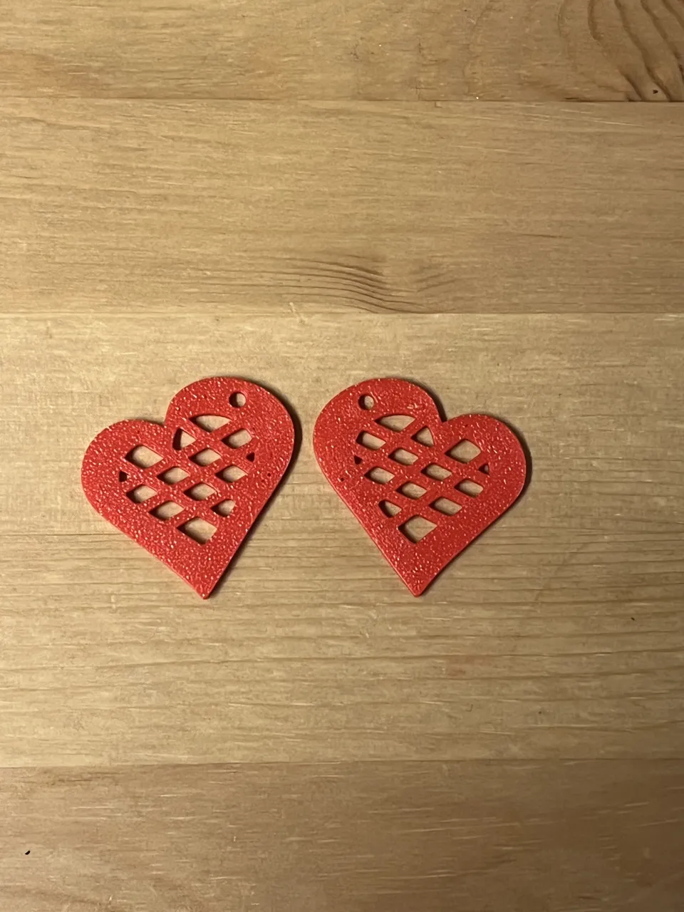 heart earrings view 2