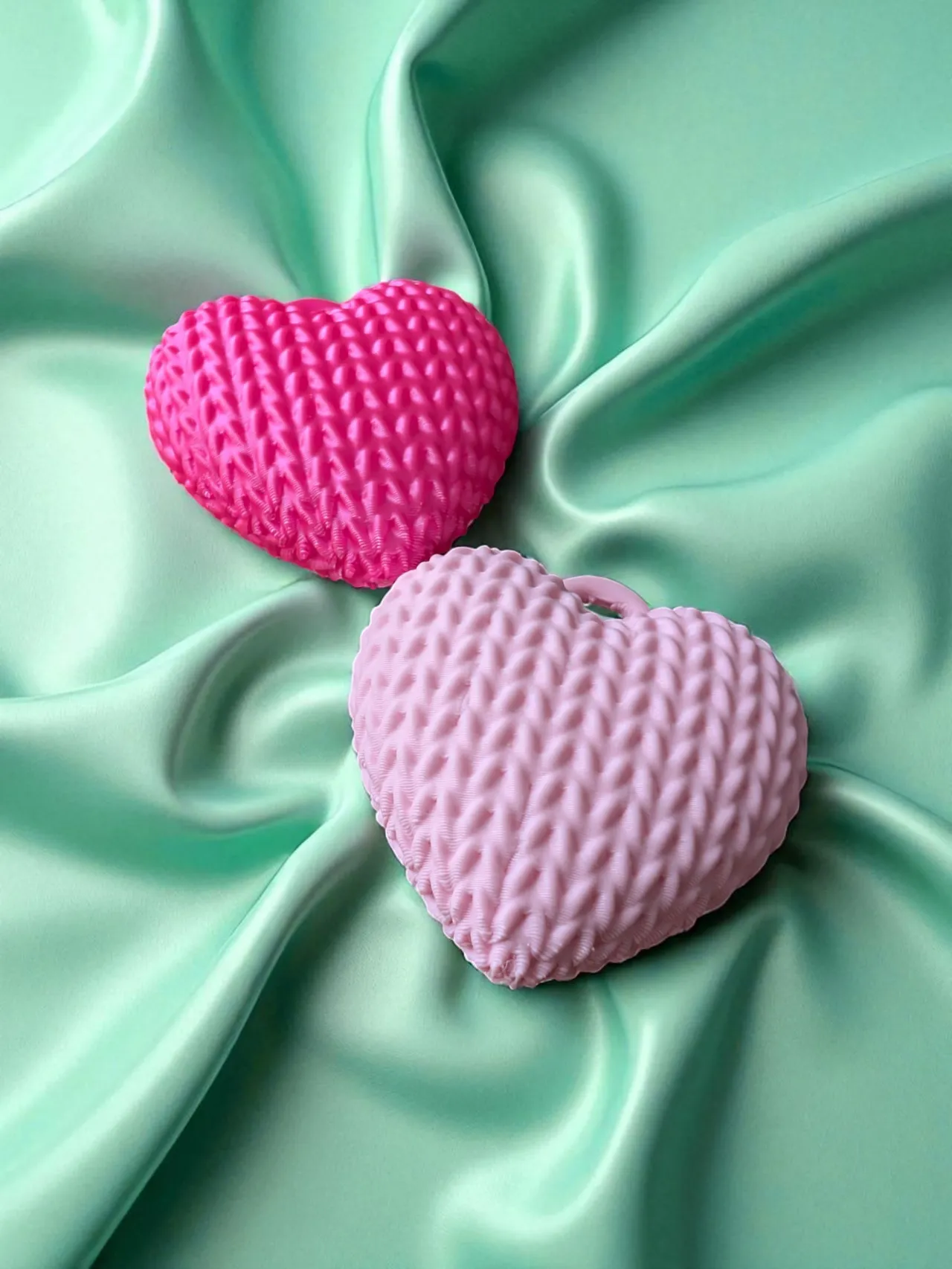 Cute Knitted Heart Keychain (No Assembly) view 4