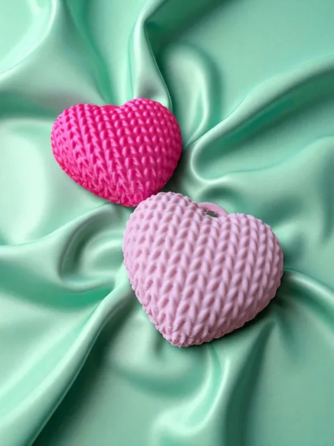Cute Knitted Heart Keychain (No Assembly) view 4