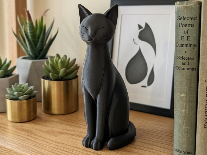 Modern Minimalist Cat Figurine
