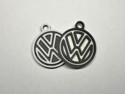 Volkswagen Keychain Dual Color NO AMS Needed