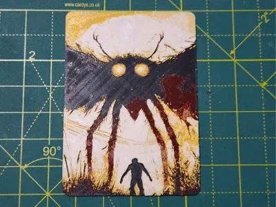 MTG Commander Deck Box inlay Mothman Hueforge
