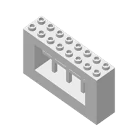 Grande brique fenêtre compatible blocs enfant — photo 3