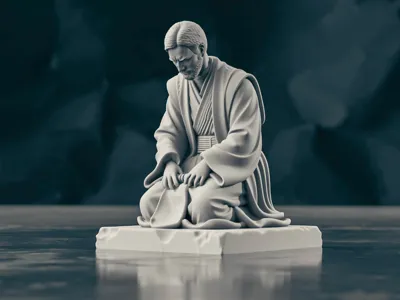 Obi-Wan Kenobi Contemplation Statue