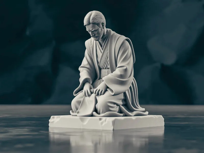 Obi-Wan Kenobi Contemplation Statue
