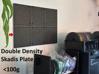 Double Density Skadis compatible Plate, 220x220mm