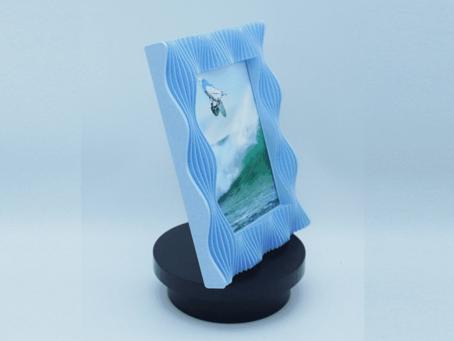 s波浪立体相框（适合六寸照片）