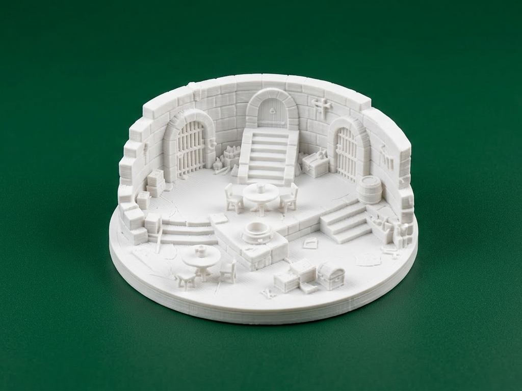 Dungeon Interior Miniature Scene