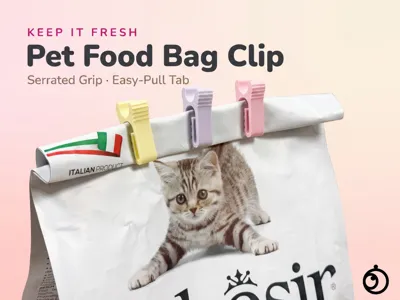 Pet Food Bag Clip – Serrated Sealer