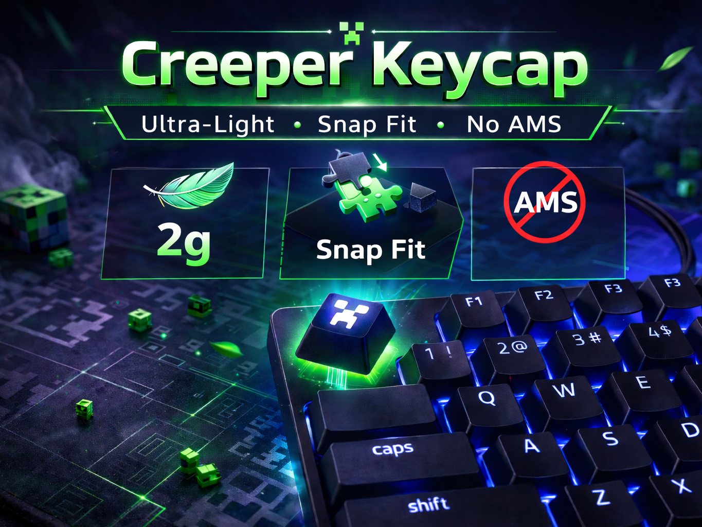 Creeper Keycap