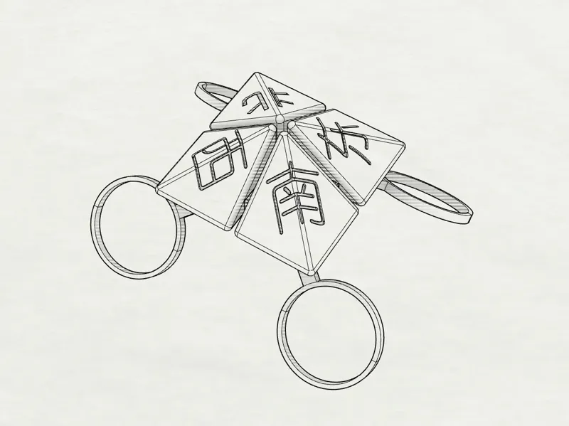 “东南西北”可动玩具
