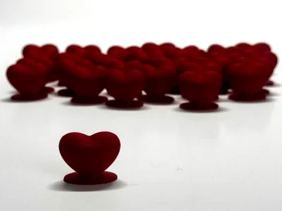 Little Valentine's Day Heart - With Stand