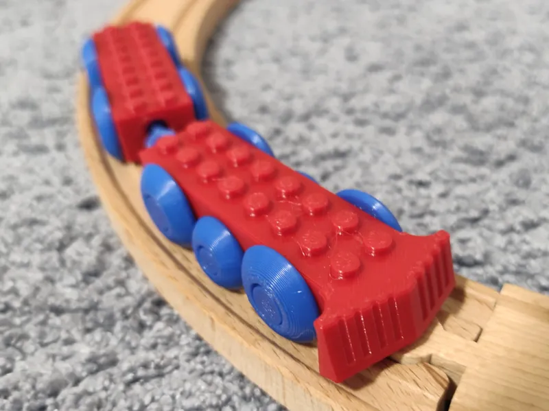 Tiny train Brio/duplo adapter