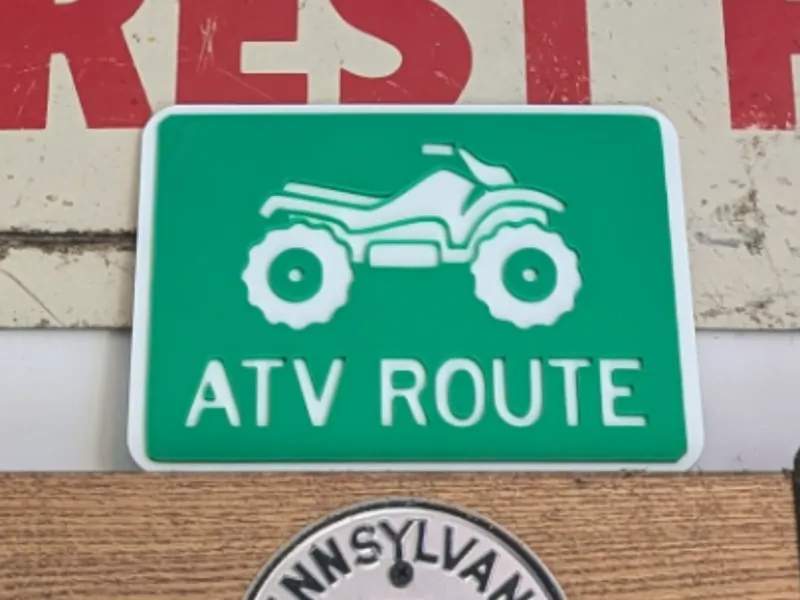 ATV ROUTE SIGN