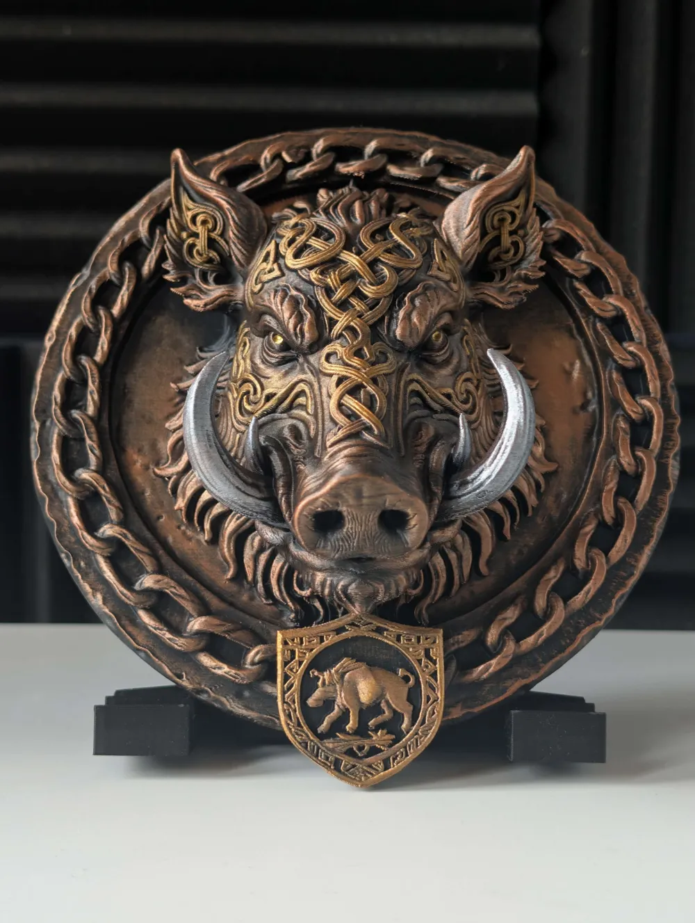 Celtic Wild Boar Relief - Viking Boar Wall Decor - Free 3D Print Model ...