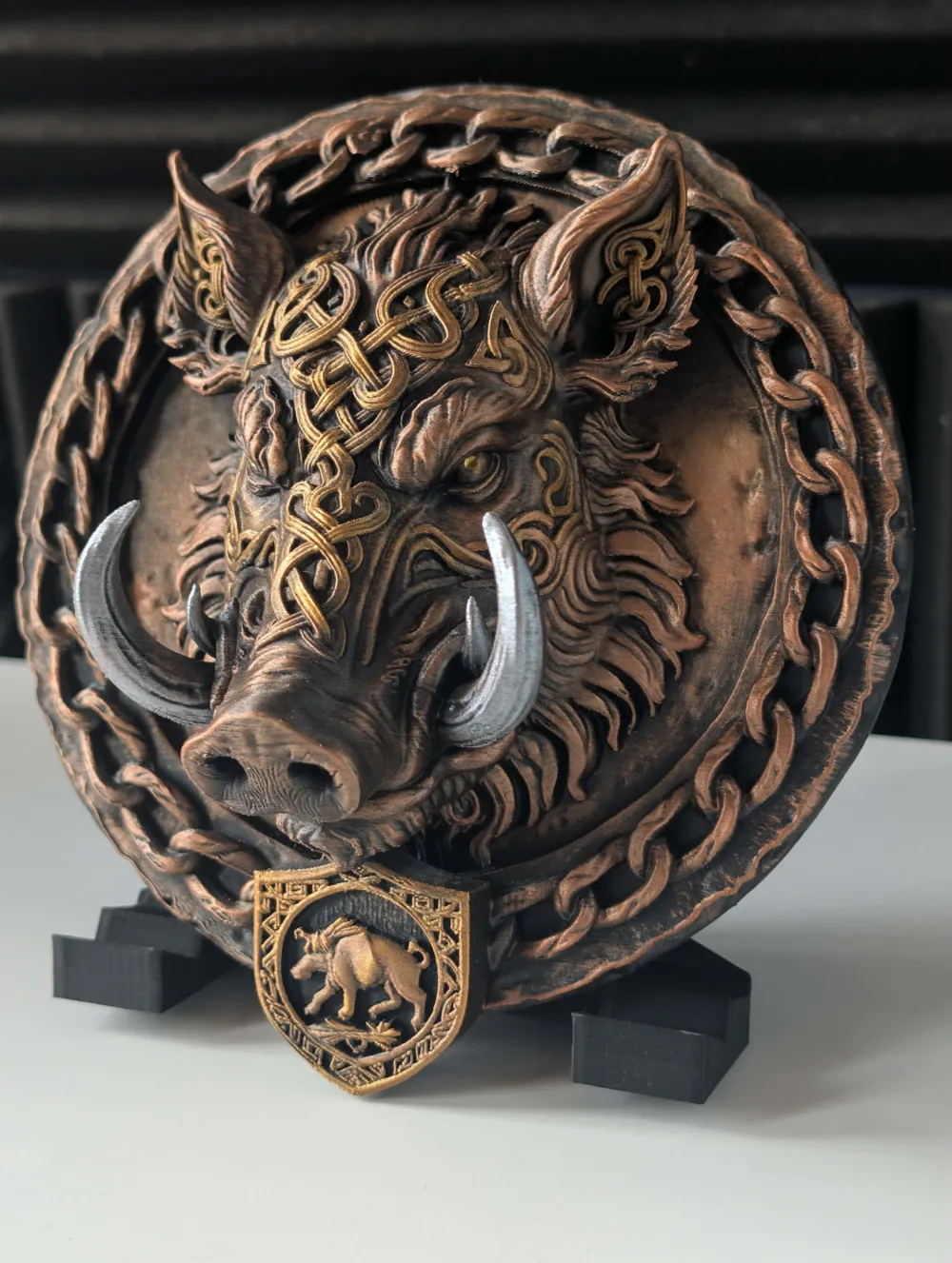 Celtic Wild Boar Relief - Viking Boar Wall Decor - Free 3D Print Model ...