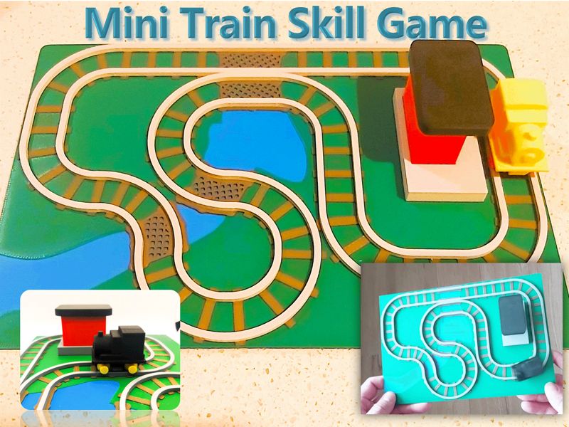 Mini Trainset - Tilt propelled skill game