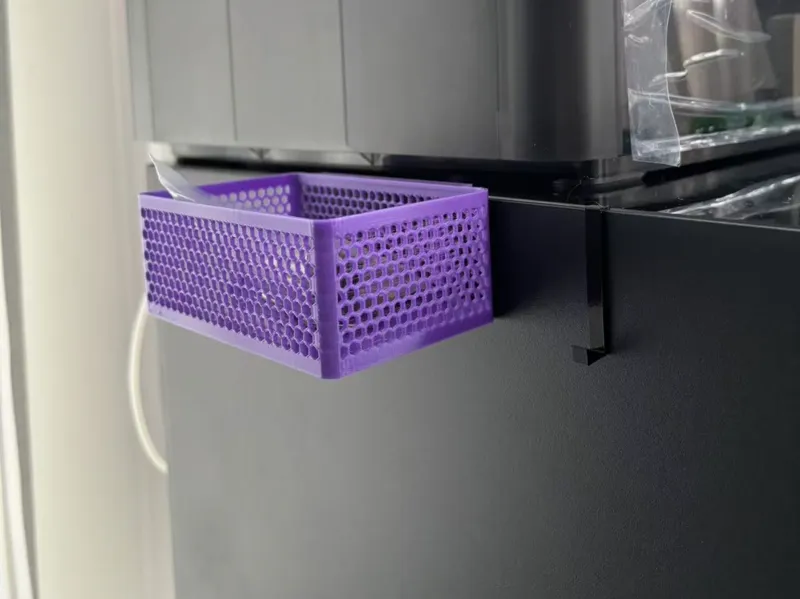 Side-hung storage basket for P1S/X1C