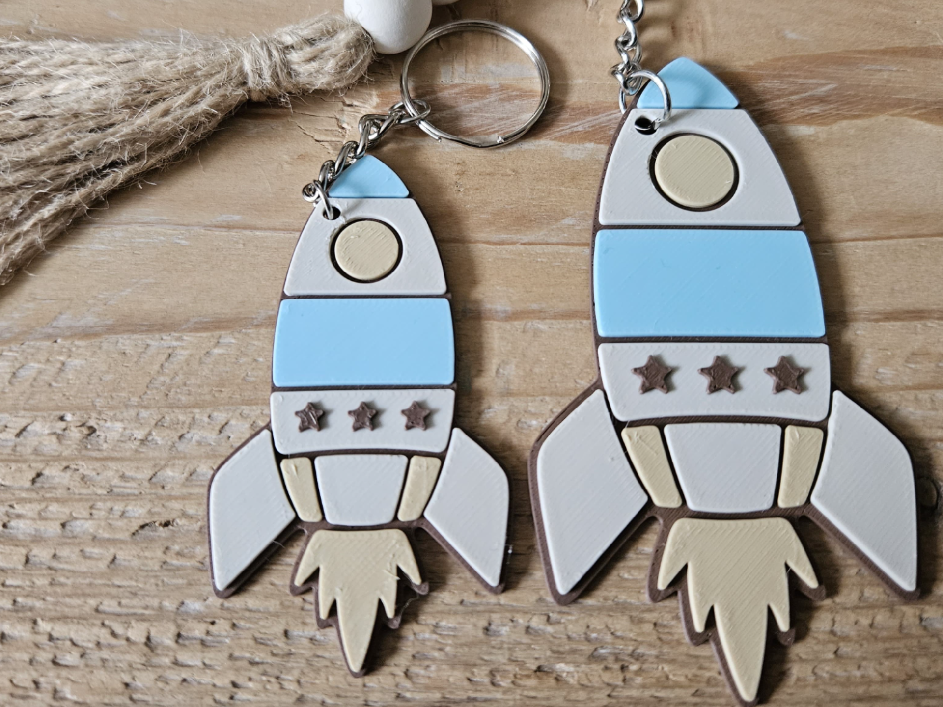 Personalized Rocket Keychain & Bag Tag