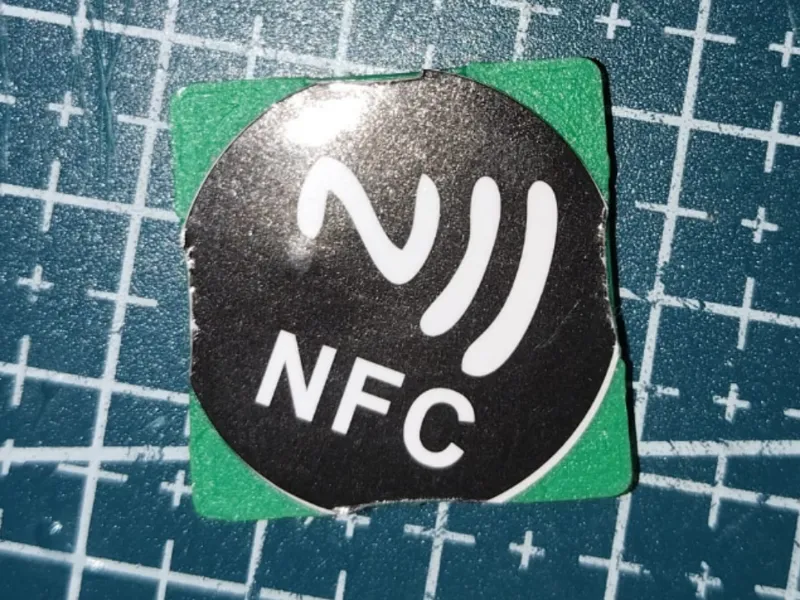 Tarjeta de muestra filamento con NFC