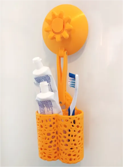 Panier de salle de bain à ventouse