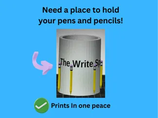 "The Write Spot" desk top Pencil/pen holder.