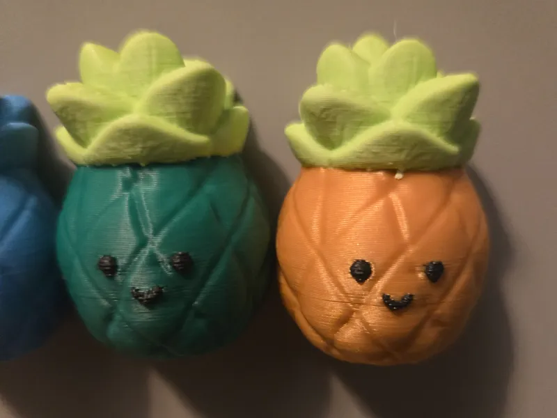 Cute Pineapple Magnet - Print in Place