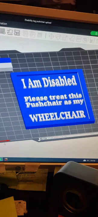 disability tag pushchair