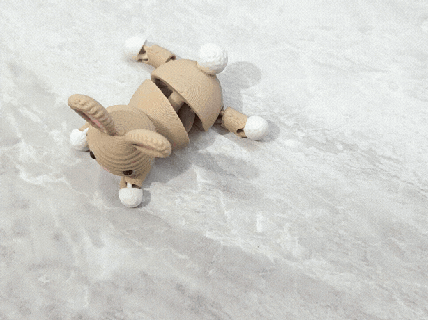 Mini Articulated Bunny Toy