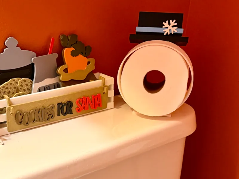 Snowman Christmas / Winter toilet paper holder
