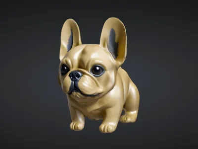 Cute French Bulldog figure or keychain