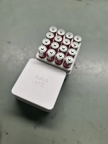 Organizador: Parametric Battery Organizer Box with Gridfinity — vista de referencia 4