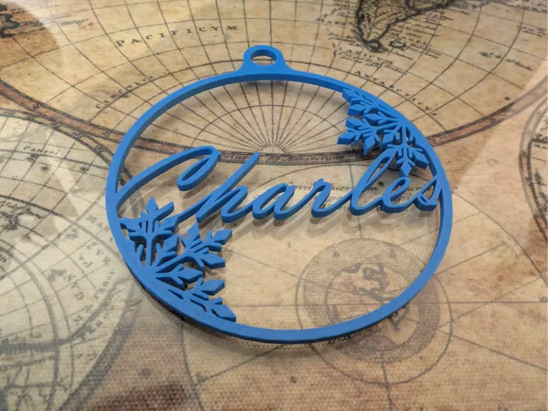Boule de Noël personnalisé "Charles"